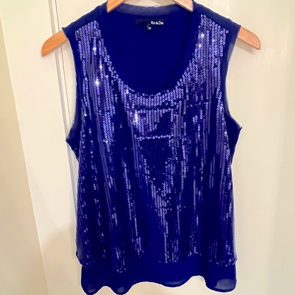 Deep Purple Sequined Top